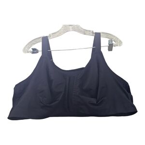 Catherine's front hook,full back coverage black bra,size 44DDD